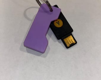 Yubikey Holder Keychain Protect Yubikey 5 NFC Leather Case Yubico ...