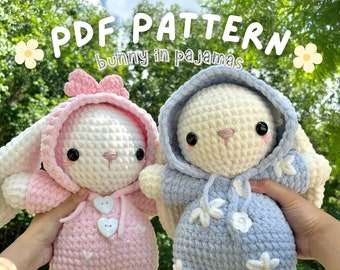 9 in 1 Pajama Bunny Crochet Pattern