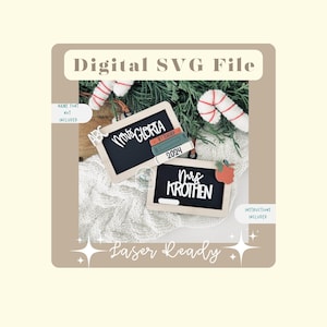 Ornamento de quadro negro para professor SVG | Ornamento de etiqueta de quadro negro da Apple SVG | Presente para professor Ornamento de Natal para professor SVG Svg | Presente para professor | Presente