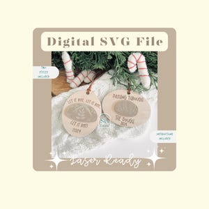 Sourdough Ornament SVG | Christmas Sourdough Bread  Ornament File | Sourdough Era SVG | Baker Ornament | Laser Ready Sourdough SVG | Bread
