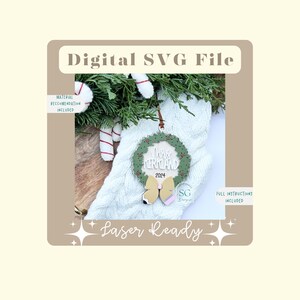 Ornamento de Lápis para Professor SVG | Ornamento de Laço de Guirlanda de Lápis SVG | Presente de Professor SVG | Laço de Lápis Svg| Ornamento de Natal para Professor Svg | Digital