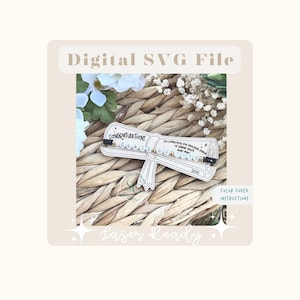 卒業ブレスレット SVG、2025 年卒業クラス デジタル ファイル、卒業カード ファイル、ブレスレット カード レーザー ファイル、卒業ギフト ホルダー、記念品ファイル