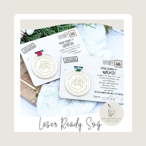 Premio a la Buena Conducta de Santa Claus (SVG): Archivo cortado con láser navideño (descarga digital)