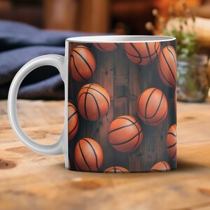 Basketball, Ceramic Mug, 11oz, Sport Coffee Mug, Basketball Mug, Basketball Gifts, Basketball Fan, Gifts for Dad, Basketball Themed