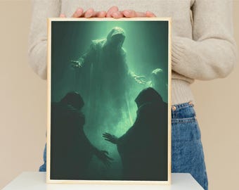 Wisdom 1:16 Dark Scene Bible Quote Rolled Poster