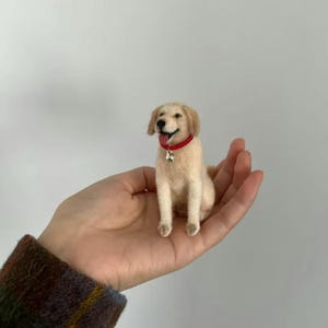 Personalized Dog Memorial Sculpture, Felted Pet Figurine, Wool Dog Replica, 3D Wool Felt Pet Portrait, Pet Loss Keepsake, Dog Lovers Gift