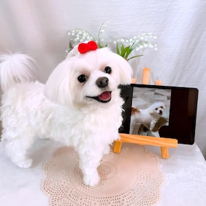Custom Dog Replica, Needle Felted Dog Sculpture, Wool Dog Figurine, Dog Loss Memorial, Personalized Pet Gift, Christmas Gift for Dog Lovers