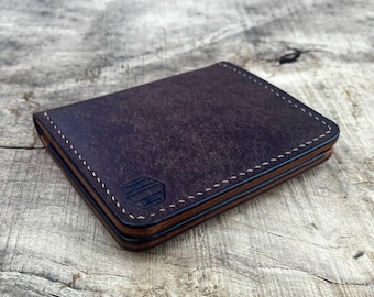 Haida - Handmade bifold wallet in premium Italian Pueblo leather.
