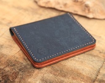 Haida - Handmade bifold wallet in premium Italian Pueblo leather.