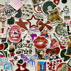 Stickers Vintage Y2K - Autocollants Esthétiques pour Ordinateur Portable, Moteur, Bagages et Skateboard