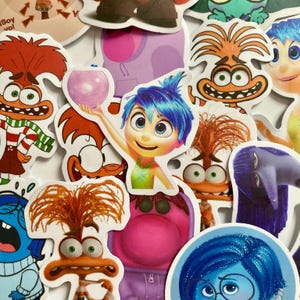 Stickers Disney Inside Out - Autocollants Étanches vice versa Graffiti pour Skateboard, Ordinateur Portable et Bagages