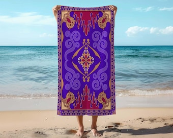 Alaaddin Magic Beach Towel, Aladdin Flying Towel