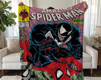 Manta de cómic de Spider-Man: regalo de superhéroe