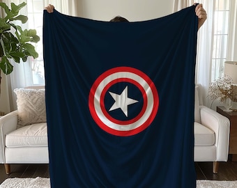 Coperta con scudo di Capitan America: decorazione per bambini, regalo di compleanno