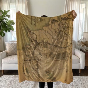 Herr der Ringe Landkarte Decke, Erdkarte Decken, Landkarte, Retro Karte Decke, magische Decke, Herr des Rings Decke, Dekor Decke