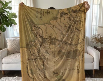 Earth Map Decke: Weiche, flauschige Decor-Decke