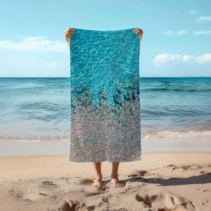 Rocks Water Beach Towel