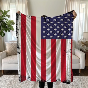 USA flag blanket / Red White Blue blanket / Patriot Blanket / American Blanket / US Blanket / United States blanket / Blanket