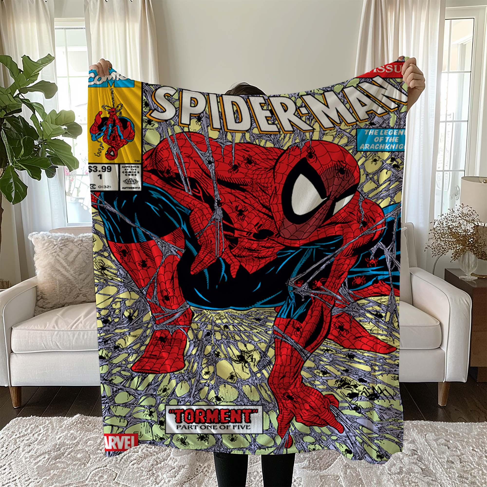 Spiderman Woven Blanket Etsy