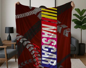 Nascar Racing Blanket: Motorsport Fan Throw, Car Lover Gift