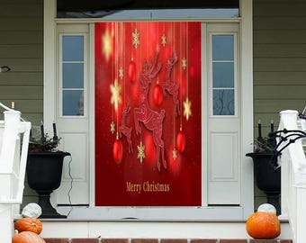 A Christmas Story Ralphie Plastic Door Cover - 30" X 72" - Holiday Decor