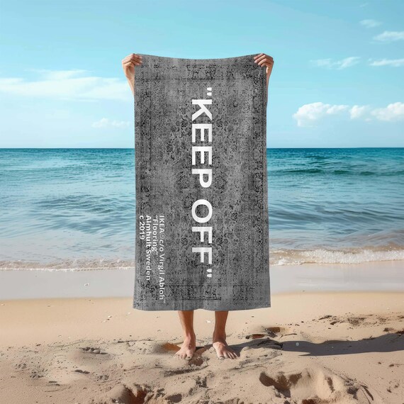 Off white beach towel sale