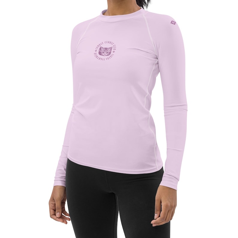 Cat Rash Guard Combat Cuddle Kitten Long Sleeve Rash Guard, Women's Jiu-jitsu, BJJ ...