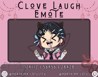 Cute Laugh Clove Valorant Twitch Emote Streamer Discord YouTube Kick Stream LOL LUL Laughing