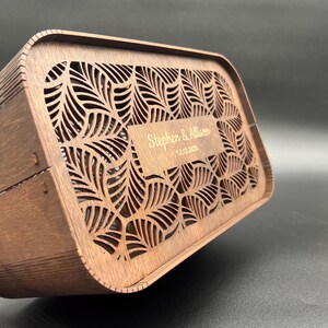 Boîte pour cartes de mariage personnalisée avec fente, boîte-cadeau de mariage rustique, boîte pour cartes en bois personnalisée, cadeau de mariage personnalisé, décoration de mariage bohème