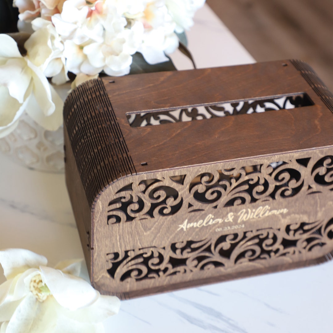 Personalized Wedding Card Box: Rustic Wooden Gift Keepsake - Etsy