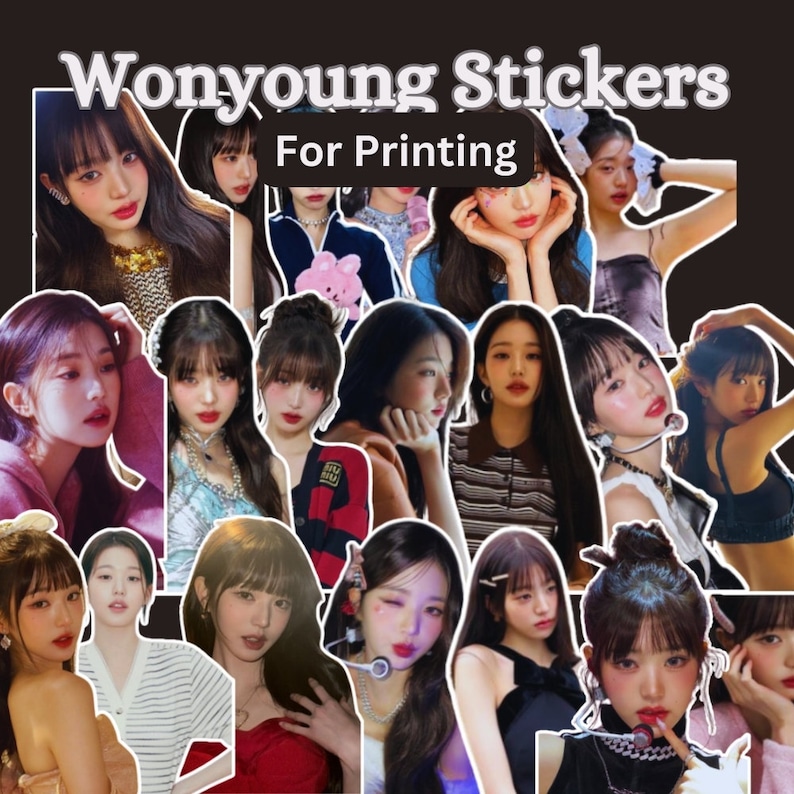Wonu Sticker Wonyoung Stickers for Printing - Etsy