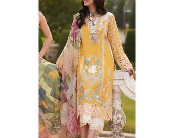 Abiti pakistani Abiti indiani Collezione firmata Abito Eid Ultimo stile Abbigliamento da festa Salwar Kameez