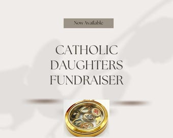 Floating Saint Lockets | Customizable Devotion Jewelry, Catholic Fundraiser