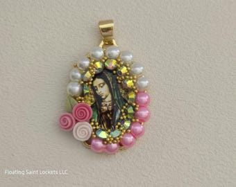 Our Lady of Guadalupe Pendant | Catholic Gift for Women | Religious Jewelry | Devotional | Christian Necklace