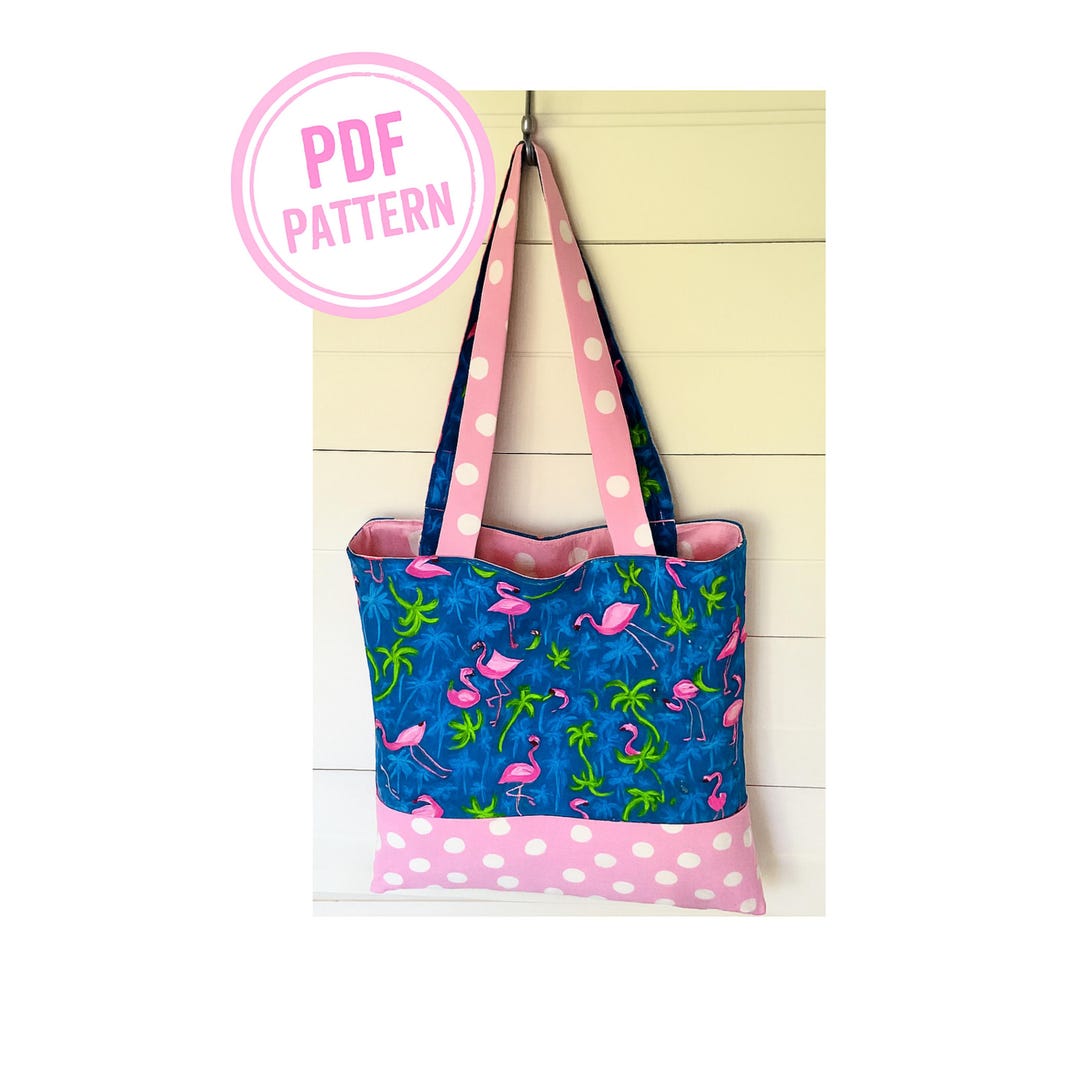 Beginner How to Sew Reversible Tote Bag | Fat Quarter Friendly PDF ...