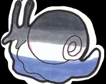 Asexual Pride Snail Sticker