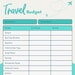 Vacation Budget Template, Printable Vacation Budget Template - Etsy
