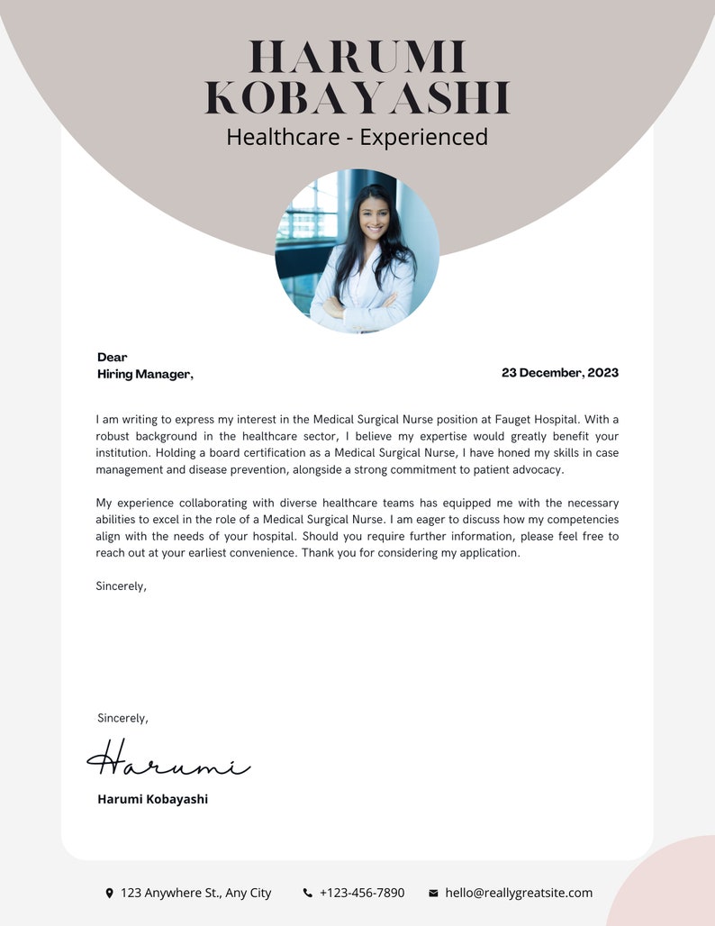 Cover Letter Professional Template Cover Letter Professional Template