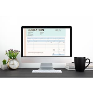 Editable Quotation Price Template.  Excel Quote Sheet for Small Business.  Service Pricing Estimator