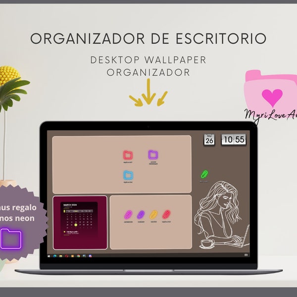 15 Fondos de Pantalla para Escritorio: Organiza tu Espacio con Estilo Femenino Chic, productividad, , motivación, descarga digital