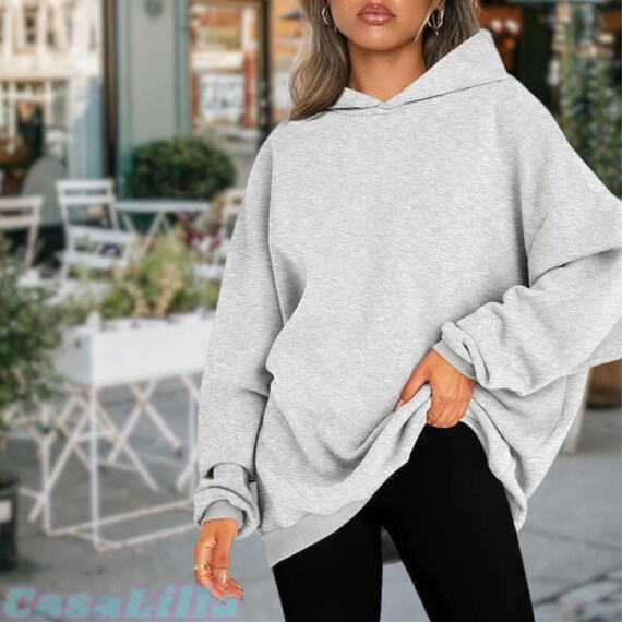 Oversized Hoodie Lightweight Sweatshirt Casual Long Sleeve Pullover Loose Fit Hoodie Lightweight Hoodie for Women Fleece Hoodie Y2k Etsy Canada