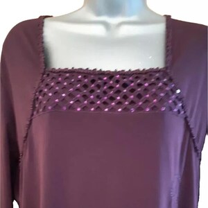 Ladies square neck Patterned Top uk