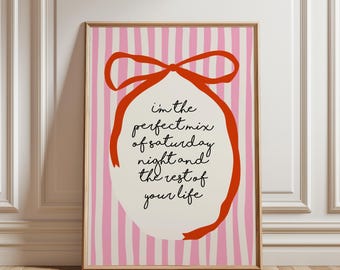 Olivia Dean Lyric Poster, Preppy Wall Decor, Trendy Prints, Coquette Print, Dorm Room Decor, Girls Room Wall Art, Pink Girls Bedroom Decor