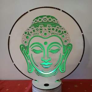 Fichier  téléchargement numérique  pour lampe led bois veilleuse sur socle