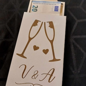 Porte billet / Boite enveloppe / Tirelire /Cadeau mariage / Porte monnaie / Anniversaire, Fichier vectoriel numérique