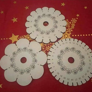 Fichier vectoriel pour Roue de trollen / Disque Kumihimo bracelet de l'amitié