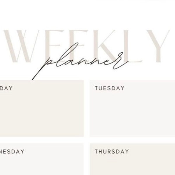 Weekly Planner