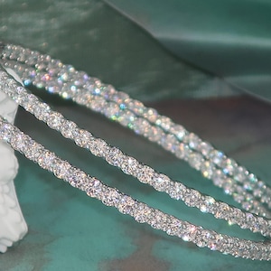Big Diamond Hoop Earrings | 70 mm Hoop Earrings | Inside Out Hoop Earrings | Round Cut Diamond CZ Hoop Earrings | CZ Hoops | 2.75 inch Hoops