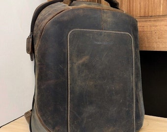 Vintage Leder Rucksack | hochwertiges Hunter Leder | Laptoptasche | Premium Leder | Wanderrucksack | Reisetasche | Hipster Rucksack