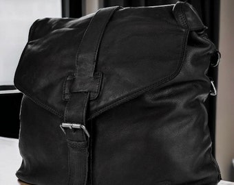 Rucksack aus hochwertigem Waschleder | Premium Leder | Alltagstasche | Reisetasche | Bucket Bag | Rucksack | Beuteltasche | Farbauswahl